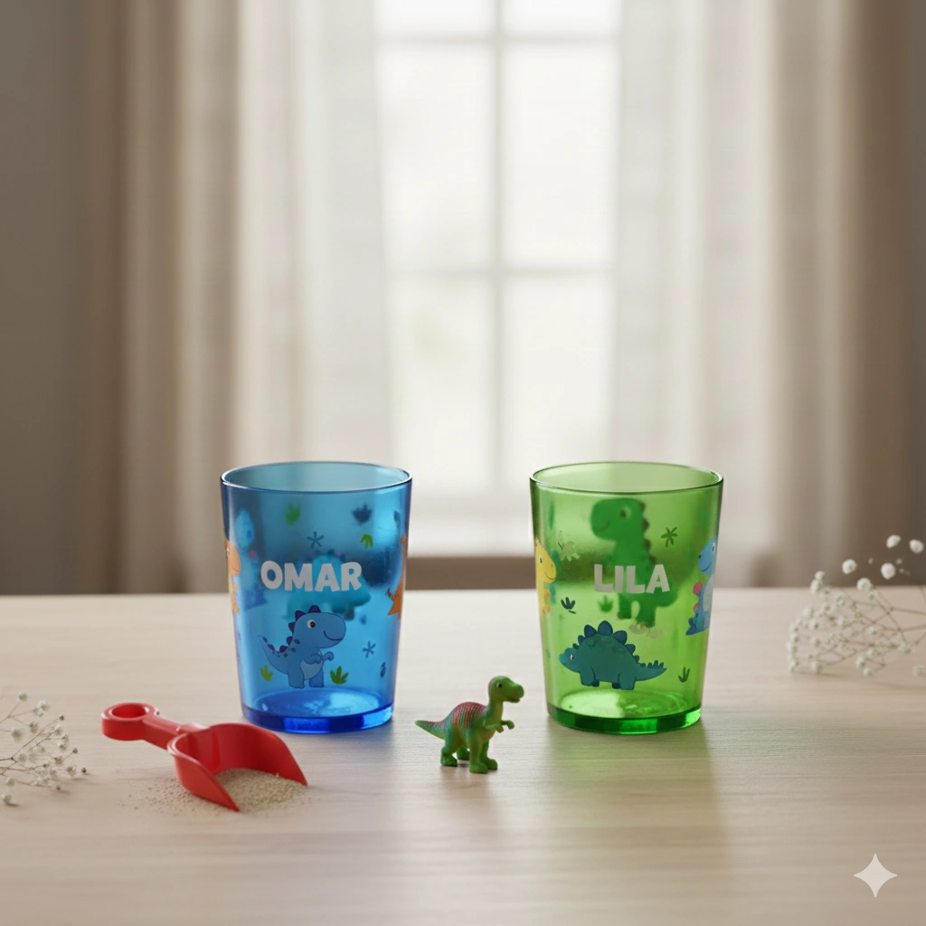 Dinosaur Beach Glasses (Name-Printed)