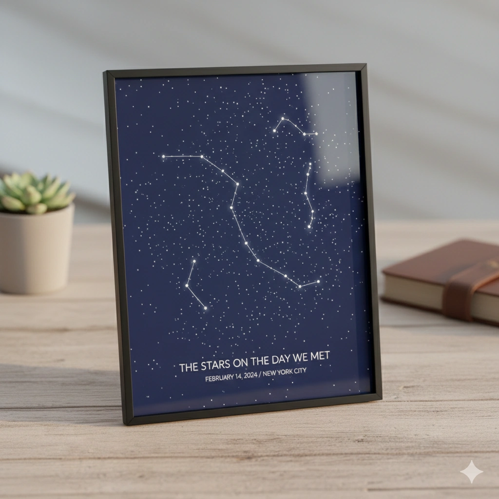 Personalised Star Map Print